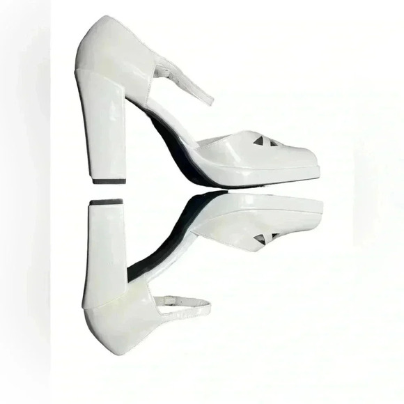 Jeffrey Campbell White Maxxed platform, Mary Jane size 8 $115 Brand New - Picture 7 of 11